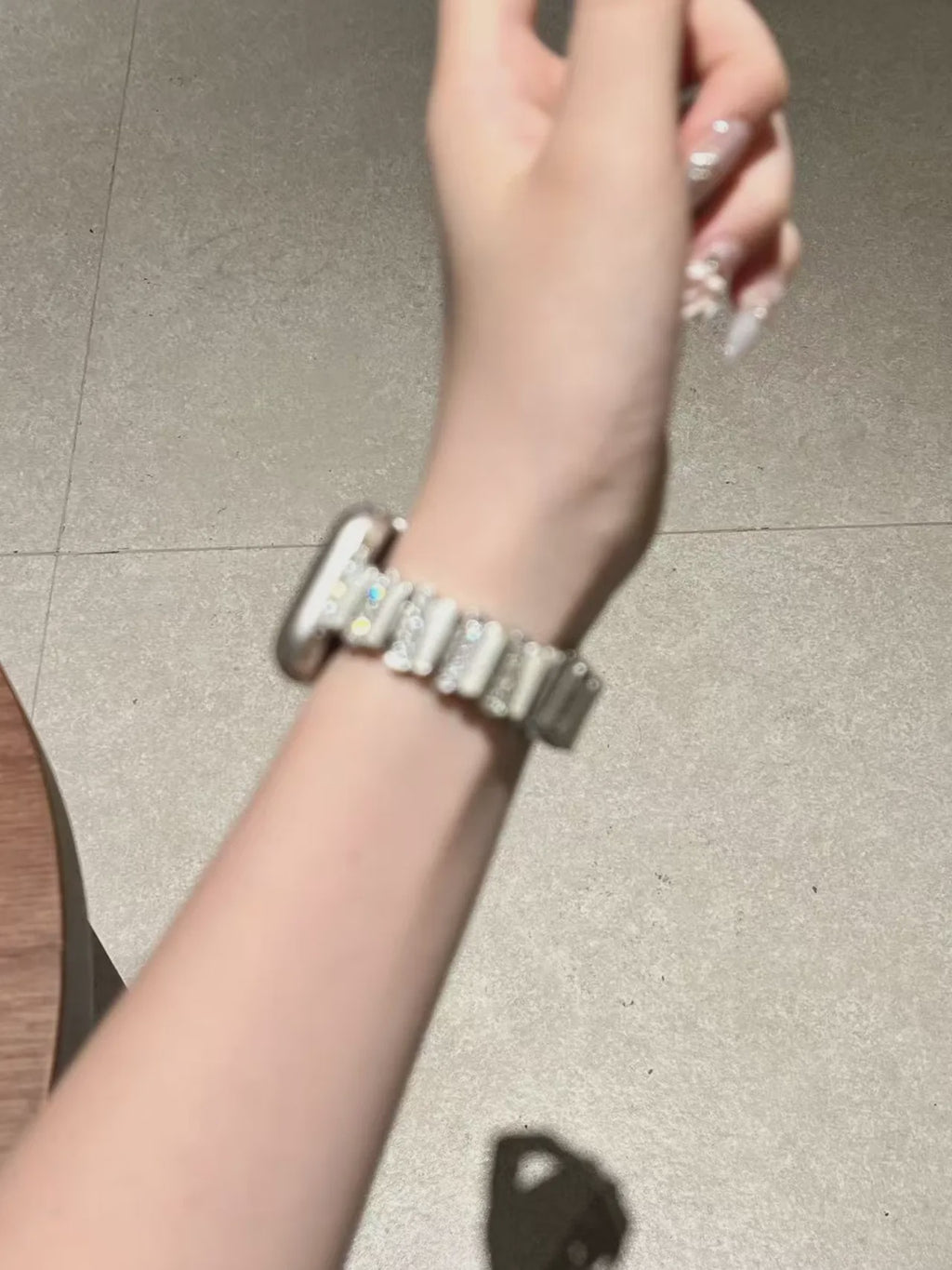 Mother of Pearl Crystal Watch Band