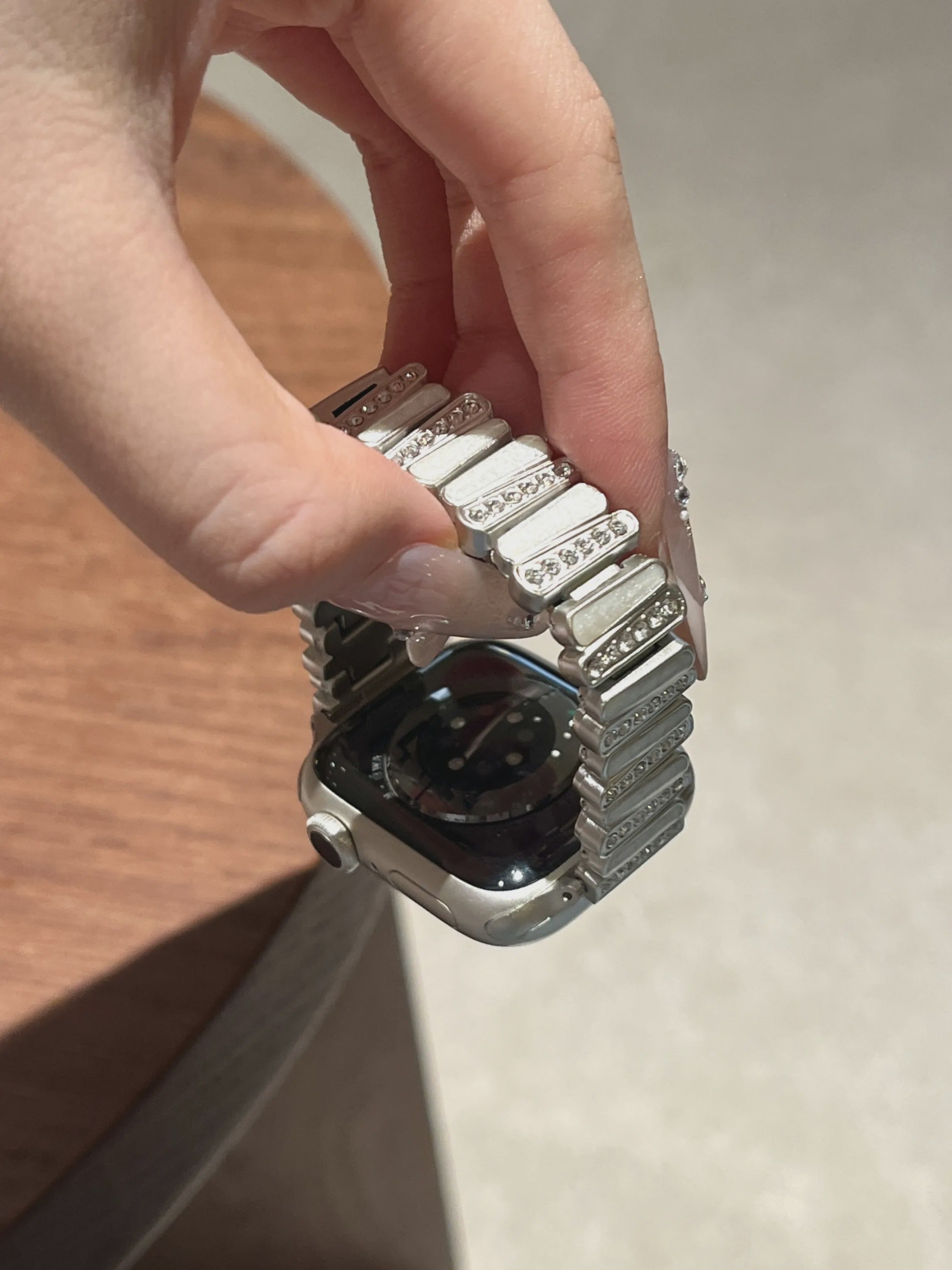 Mother of Pearl Crystal Watch Band