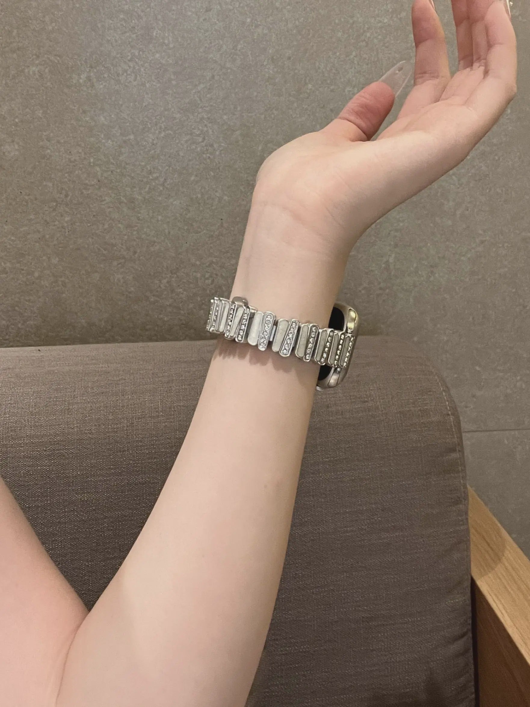 Mother of Pearl Crystal Watch Band