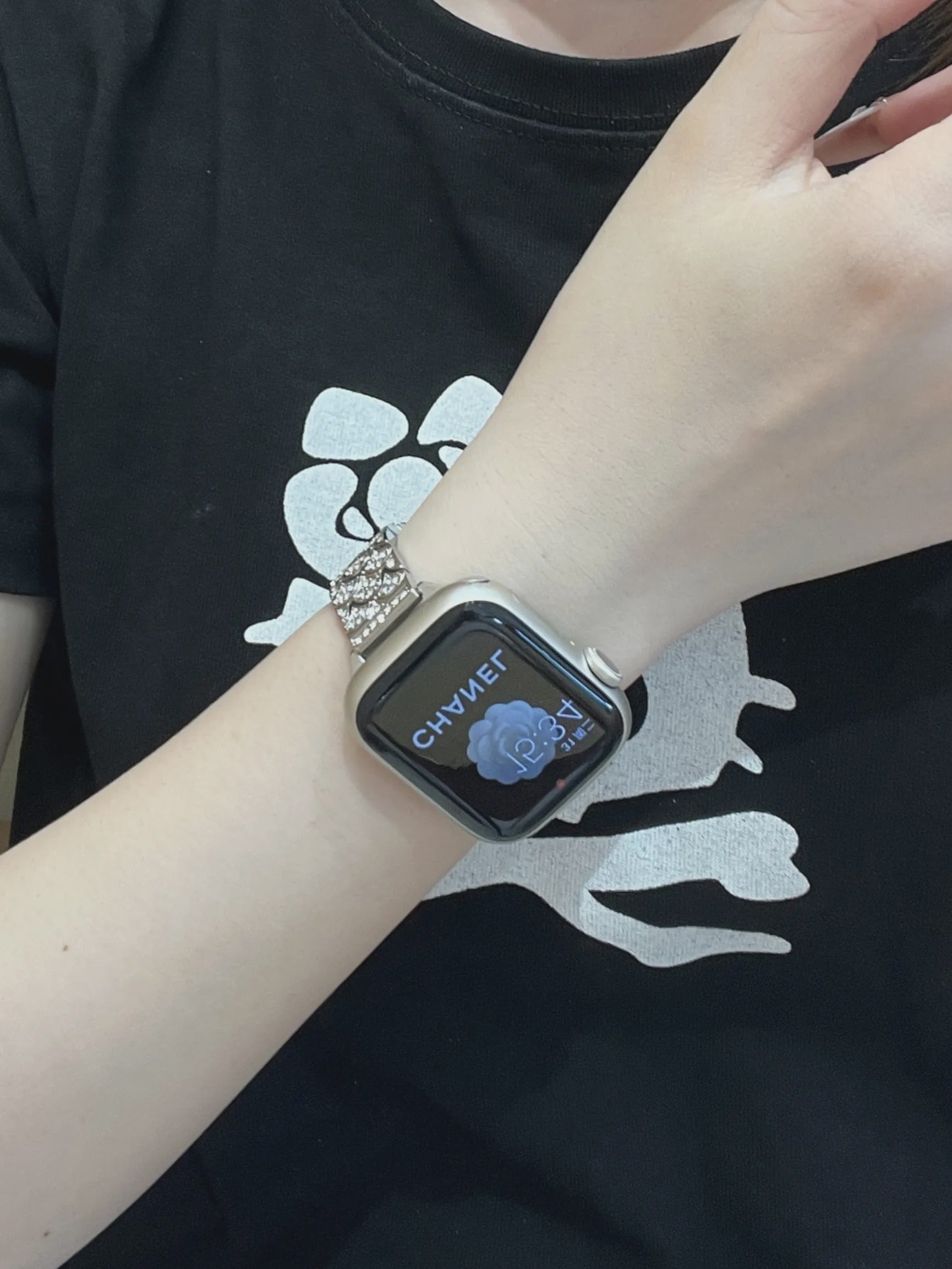 Shimmer Scale Stainless Steel Band