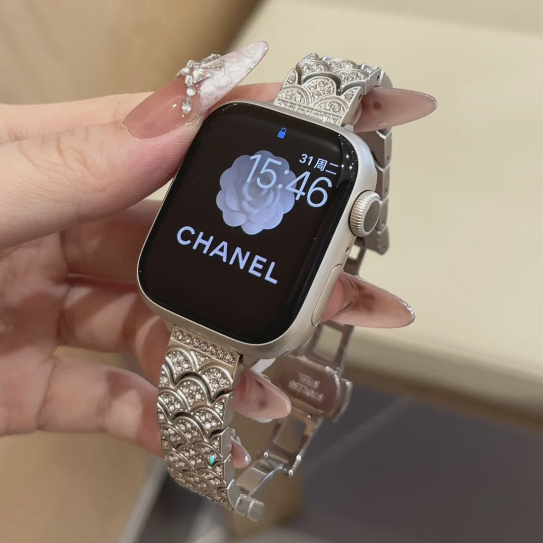 Shimmer Scale Stainless Steel Band