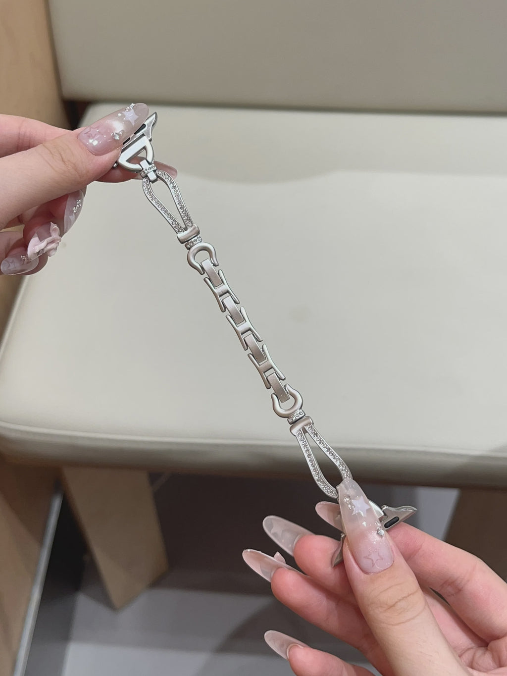Horseshoe Clasp Crystal Bracelet Band