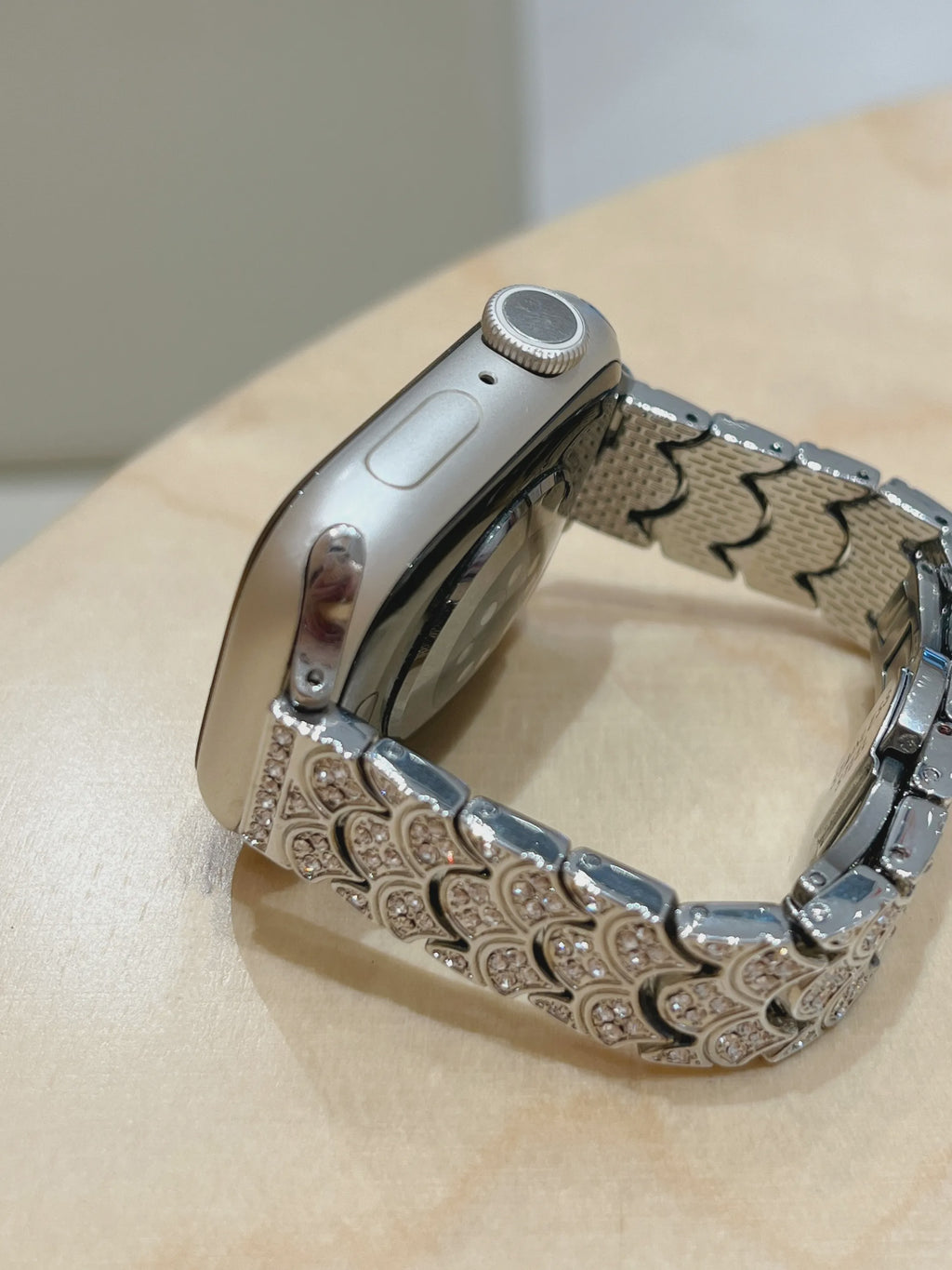 Shimmer Scale Stainless Steel Band