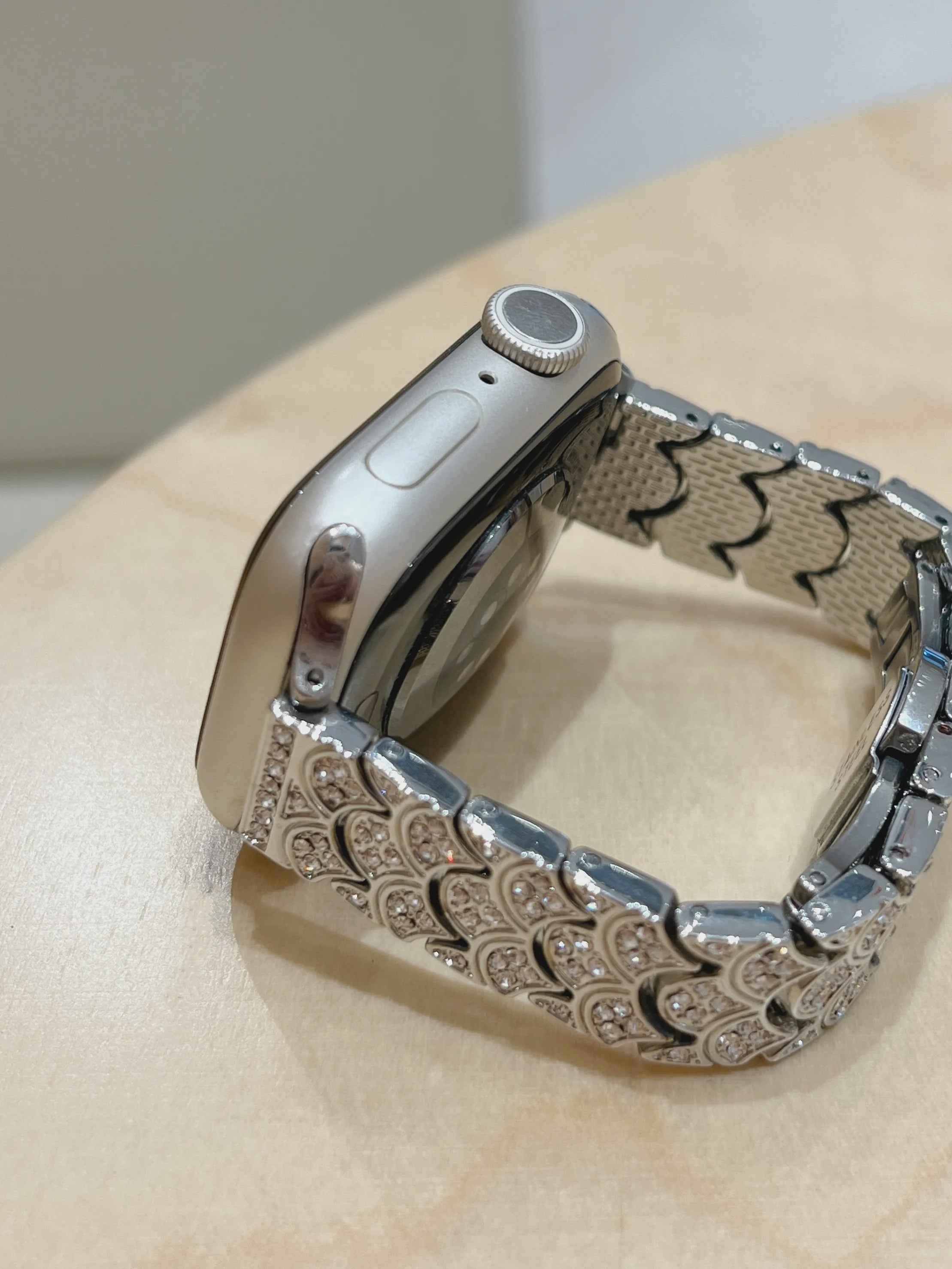Shimmer Scale Stainless Steel Band