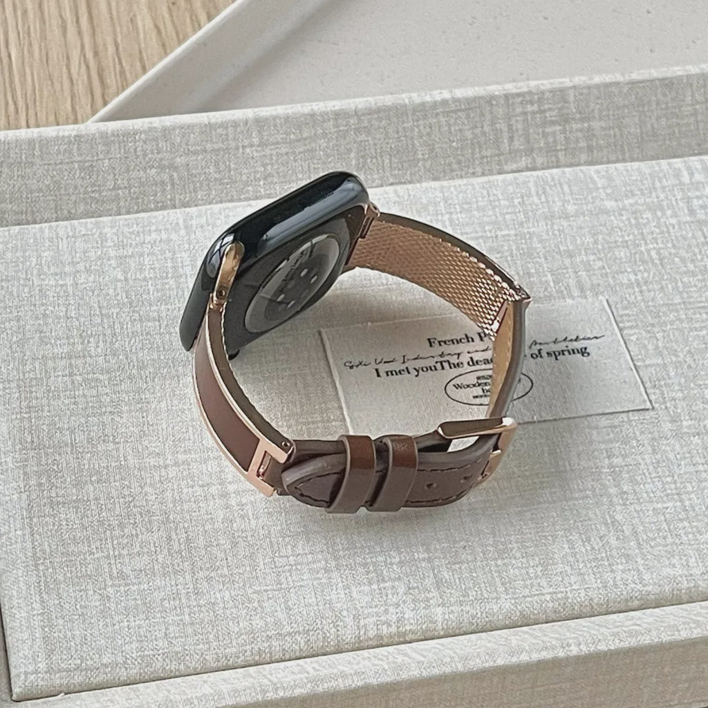 Leather Wrap Watch Band