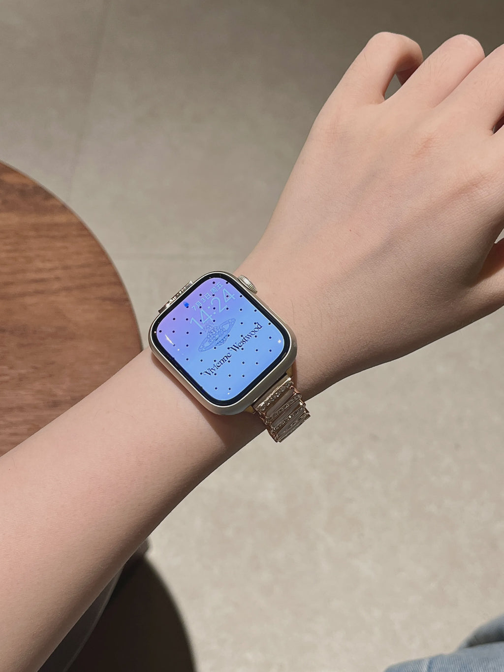 Mother of Pearl Crystal Watch Band