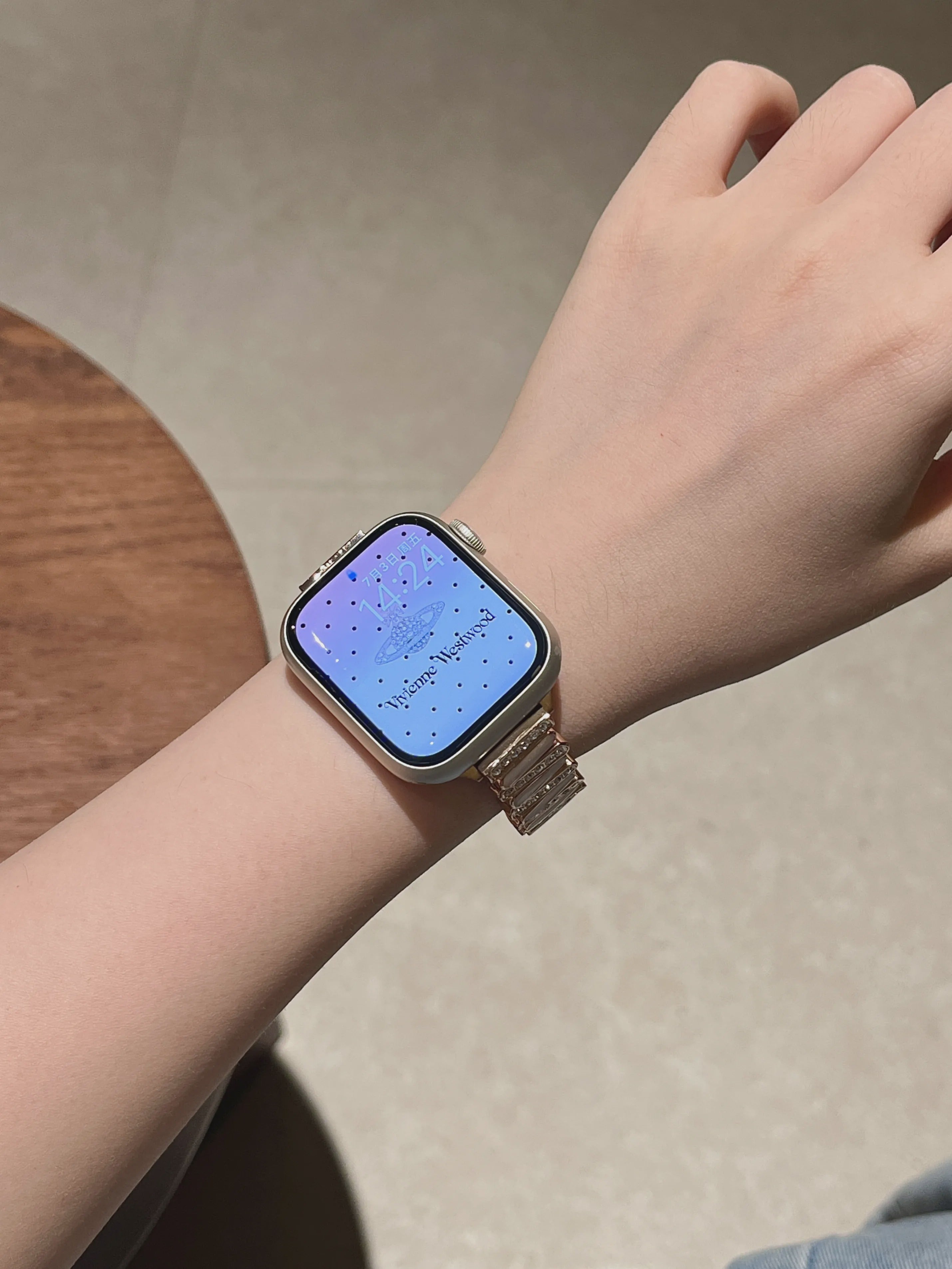 Mother of Pearl Crystal Watch Band